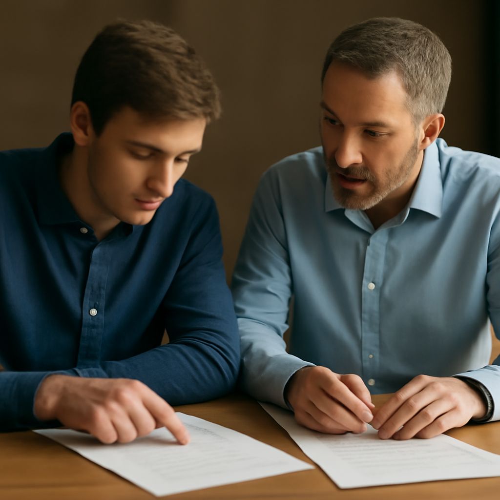 A writer planning the structure of a third-person narrative essay