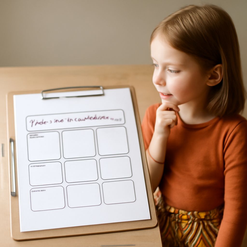 Narrative writing graphic organizer with a first-person example
