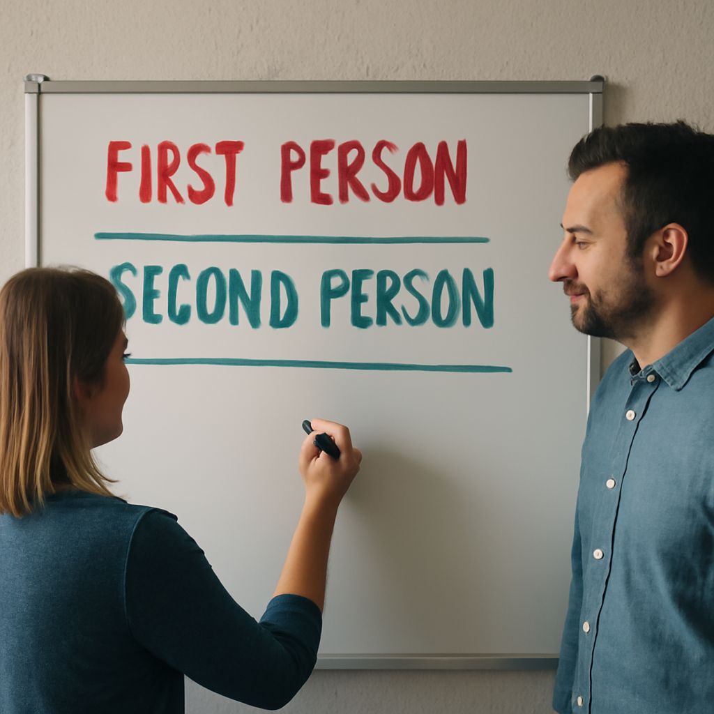 Second-person examples: An original narrative with story elements annotated