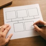 A blank timeline template for storytelling